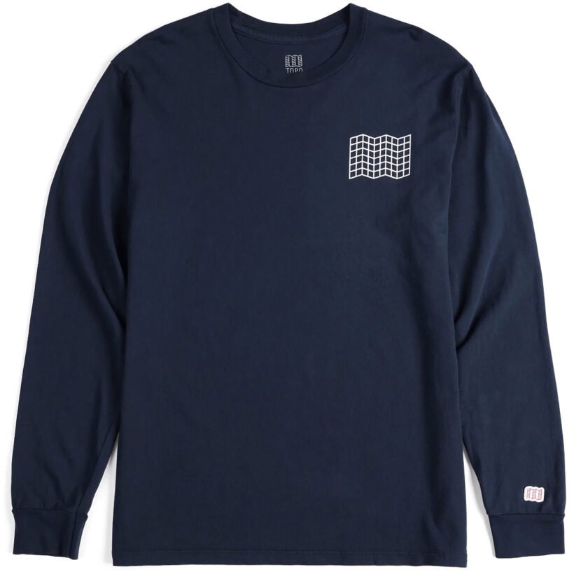 עם שרוולים ארוכים T חולצת Grid Map Tee L/S M