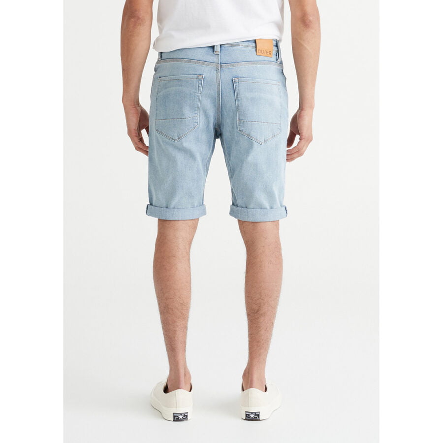 PERF DENIM COMMUTER SHORT