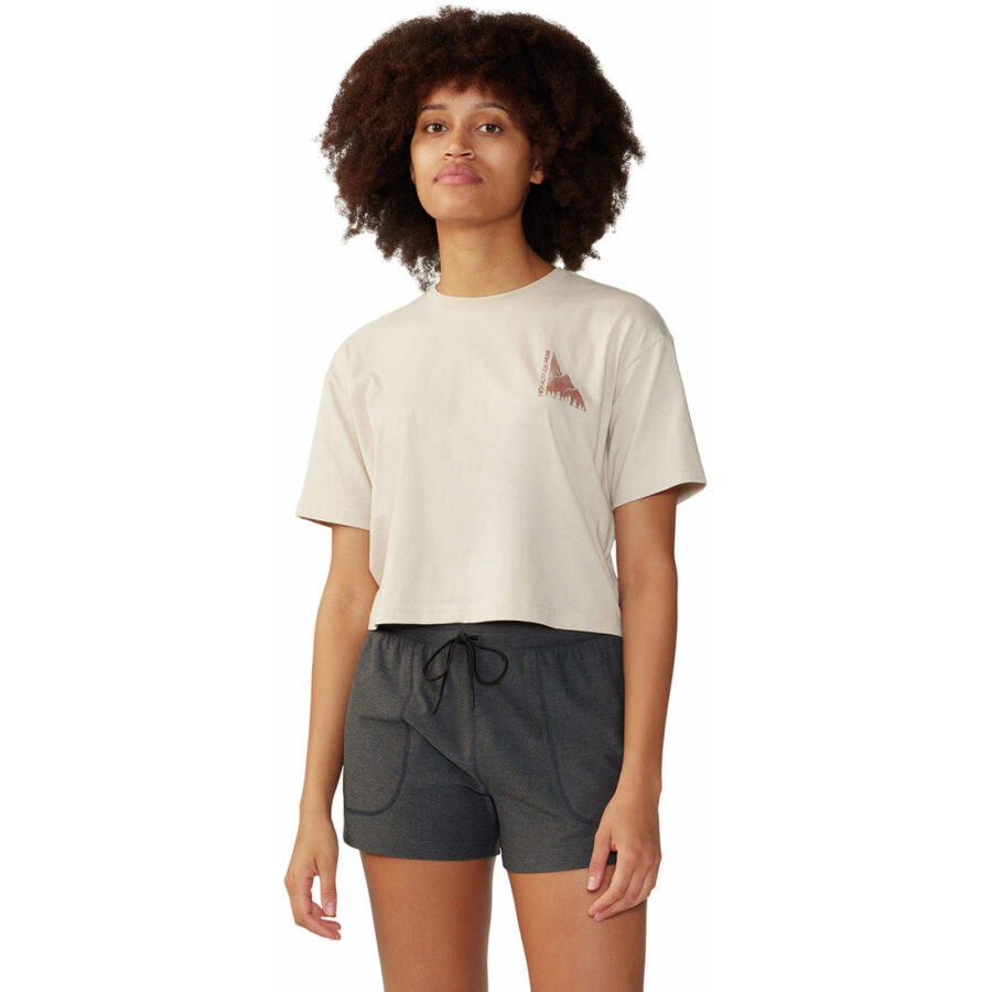 JAGGED PEAK BOXY CROP S/S