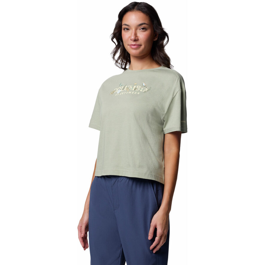 ROLLING BEND GRAPHIC RELAXED CROP SS